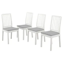 IKEA EKEDALEN(093.998.30) стул, белый / Оррста светло-серый