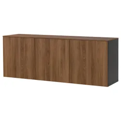 IKEA BESTÅ(896.122.66) комбинация настенных шкафов, Чарниброуз/Лаппвикен грецкий орех