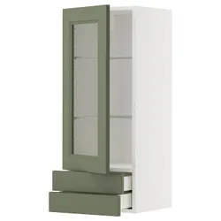 IKEA METOD / MAXIMERA(595.180.67) Sza sczk drz/2 смоктати, Biały/axstad gria -green