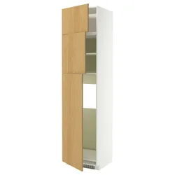 IKEA METOD(996.008.14) У льоду з 3 каменями, Білий/Сінарп навколо дуба
