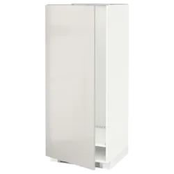IKEA METOD(491.427.86) высота шкафа / замок, белый/Рингхульт светло-серый