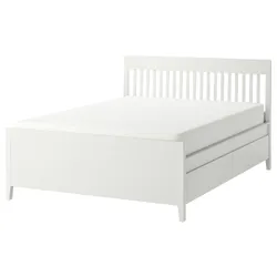 IKEA IDANÄS(193.922.20) каркас кровати с выдвижными ящиками, белый / Лейрсунн