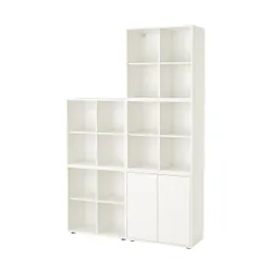 IKEA EKET (592.210.85) Комбінація шаф з ніжками білий/світло-сірий
