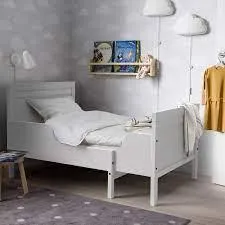 IKEA Кровать SUNDVIK (ИКЕА СУНДВИК) 494.215.08 SUNDVIK Каркас раздвижной кровати, серый 80x200 см