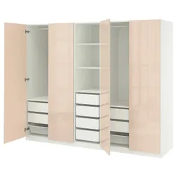 IKEA PAX / FARDAL(395.967.68) Комбинация гардероба, Белый/свет -оранж