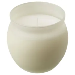 IKEA JÄMLIK (805.021.54) ароматическая свеча в стакане, ванильный / светло-бежевый