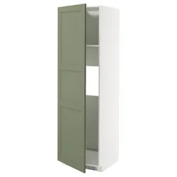 IKEA METOD(495.180.39) w ś n ry або Zamr з дверима, Biały/axstad gria -green