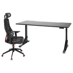 IKEA UPPSPEL / MATCHSPEL(794.374.85) игровой стол и стул, черный