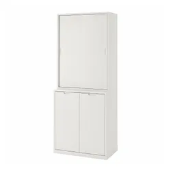 IKEA TONSTAD(395.717.63) комбинация с раздвижными дверями, кремовый