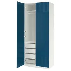 IKEA PAX / FYRUDDEN(295.816.11) Комбинация гардероба, белый/синий