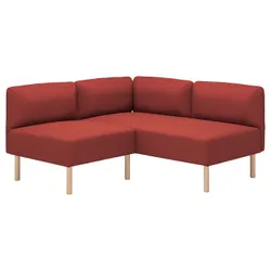 IKEA LILLEHEM(995.362.91) модульний кутовий диван, 2-місний, Gunnared/коричнево-красное дерево