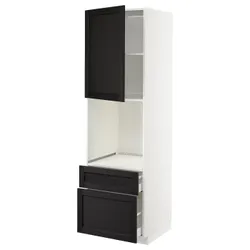 IKEA METOD / MAXIMERA(894.637.04) in sz n pie dr / 2fr / śre / w szu, білий/забарвлений лерхітановим чорним