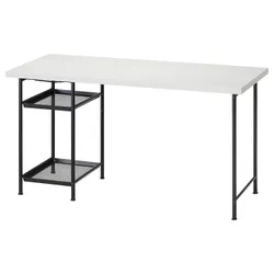 IKEA LAGKAPTEN / SPÄND(995.637.84) рабочий стол, белый/черный
