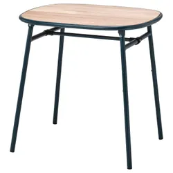 IKEA DUVSKÄR(905.157.59) садовий стіл, чорний синій/евкаліпт