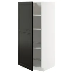 IKEA METOD(795.790.93) Високі шафи/полиці, Biały/Bodbyn Black
