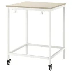IKEA TROTTEN(894.369.75) стол, бежевый/белый