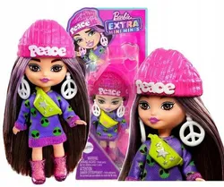 Кукла Барби Экстра Мини Минис с каштановыми волосами HLN46