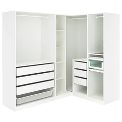 IKEA PAX(695.907.17) угловой гардероб, белый