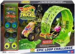Набор Hot Wheels Monster Truck EPIC Loop, 6 машинок, светящихся в темноте, HXH69