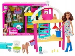 Набір для ляльки Барбі "Щаслива куряча ферма" з лялькою Барбі та курчатами HGY88