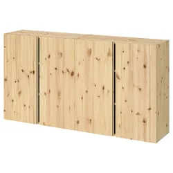 IKEA IVAR(094.173.82) навесной шкаф с дверцами, сосна
