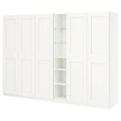 IKEA PAX / GRIMO(196.237.20) комбінований гардероб, білий білий/білий