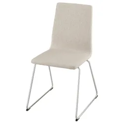 IKEA LILLÅNÄS(005.347.57) стул, хром/бежевый
