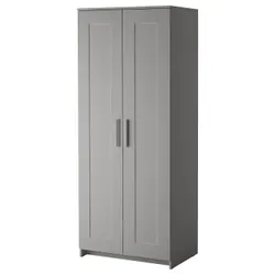 IKEA BRIMNES(906.028.03) Гардероб 2 двери, серый
