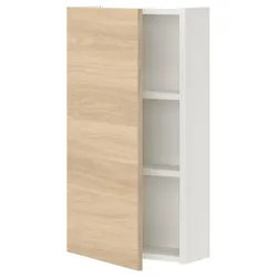 IKEA ENHET(493.227.25) 2 полиці / дверна підвісна шафа, білий/імітація дуб
