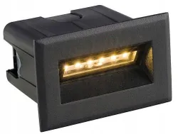 Для зовнішнього монтажу відсік для прихованого монтажу чорний 3 Вт LED 3000K IP65 для зовнішньої тераси