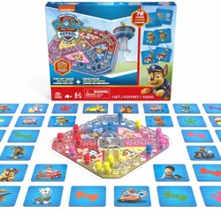 SPIN MASTER PAW PATROL СЕМЕЙНАЯ ИГРА ВСКРЫВАЮЩЕЕСЯ ИГРА И НАБОР НА ПАМЯТЬ 2 В 1, 72 КАРТЫ
