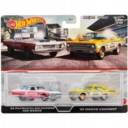 АВТОЧКИ ПРЕМІУМ-КУЛЬТУРИ HOT WHEELS, 2 шт., 63 шт., PLYMOUTH BELVEDERE 426 WEDGE/ DODGE HKF56