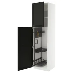 IKEA METOD(695.739.06) High Cabinet/Interior Inn, Белый/Лерхиттан окрашенный черным