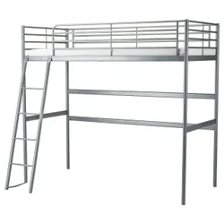 IKEA SVARTA (202.479.82) Ліжко-горище, сріблястий