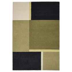 IKEA SKRIFTSPRÅK(105.449.06) килимок з коротким ворсом, бежево-зелений/темно-синій