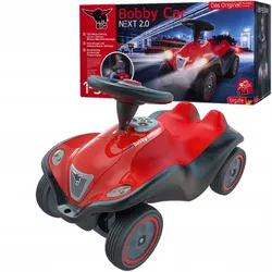 RIDE ON BOBBY CAR NEXT 2.0 RED З ОГНЯМИ PUSHER PUSH BIG