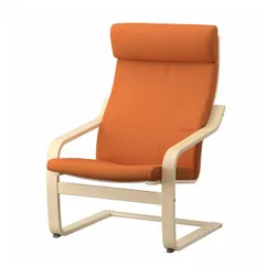 IKEA POÄNG(595.750.29) Кресло, Береза/ярко -оранжевая береза