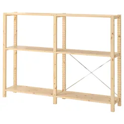 IKEA IVAR(994.039.36) 2 секции/полки, сосна