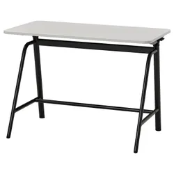 IKEA GLADHÖJDEN(205.416.10) сидячий/стоячий стол, светло-серый/антрацит