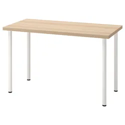 IKEA LAGKAPTEN / ADILS(794.168.74) стол письменный, под беленый дуб / белый