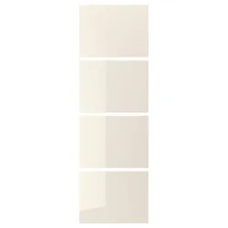 IKEA HOKKSUND(403.738.04) 4 панелі для коробки розсувних дверей, блиск світло-бежевий