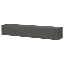 IKEA BESTÅ(896.035.73) Телевізійна лавка з дверима, темно -сірий/lappviken темно -сірий