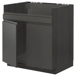 IKEA METOD(994.668.96) тумба под мойку HAVSEN 2 ком, черный/Воксторп темно-серый