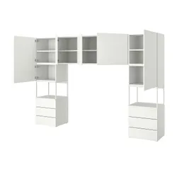 IKEA PLATSA(693.252.14) шафа 7 дверей + 6 ящиків, білий / Фоннес білий