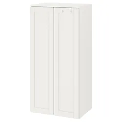 IKEA SMÅSTAD(793.903.36) гардероб, біла / біла рамка