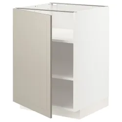 IKEA METOD (894.652.70) шафа ст/пол, білий / Stensund beige