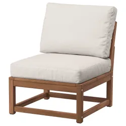 IKEA NÄMMARÖ(395.291.61) садовое кресло, светло-коричневая морилка/Frösön/Дувхольмен бежевый