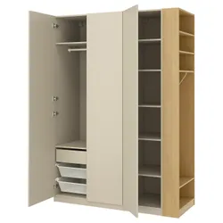 IKEA PAX / FORSAND(896.069.15) Комбинация гардероба, серый серо -подобный/имит. дуб