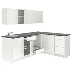 IKEA KNOXHULT(593.884.00) кутова кухня, глянсовий / білий