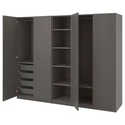 IKEA PAX / FORSAND(294.313.20) гардероб, темно-сірий/темно-сірий